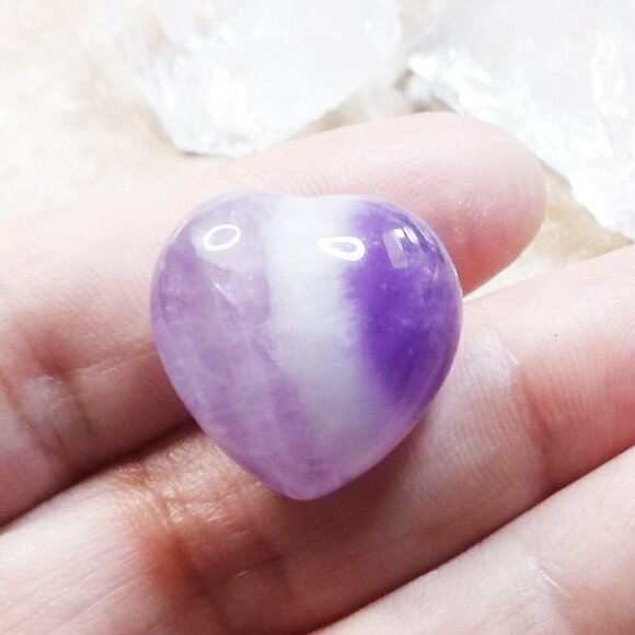 Amethyst Heart + Quartz Collection #2 - Tranquility & Stress Relief - Picture 6 of 9